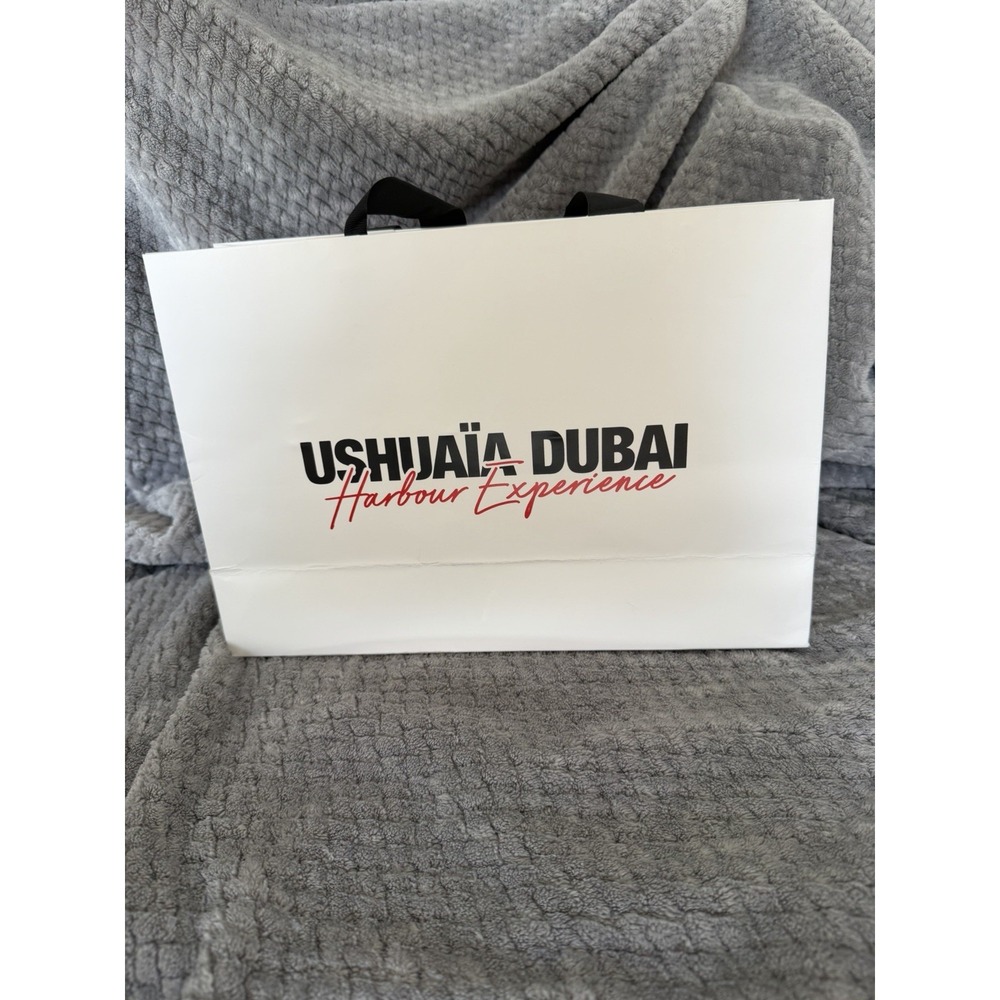 Authentic Ushuaia Dubai Harbour Experience Paper Gift Bag Size 8.5" x 12" x 4"‎